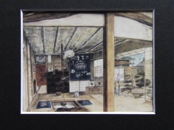 藤田嗣治、【私の画室】、希少画集画、新品高級額・額装付、状態良好