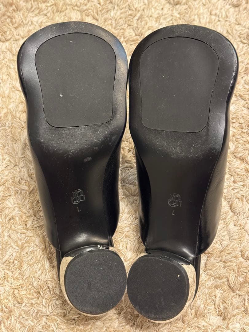 靴 amerivintage OVAL MOTIF VOLUME MULE L