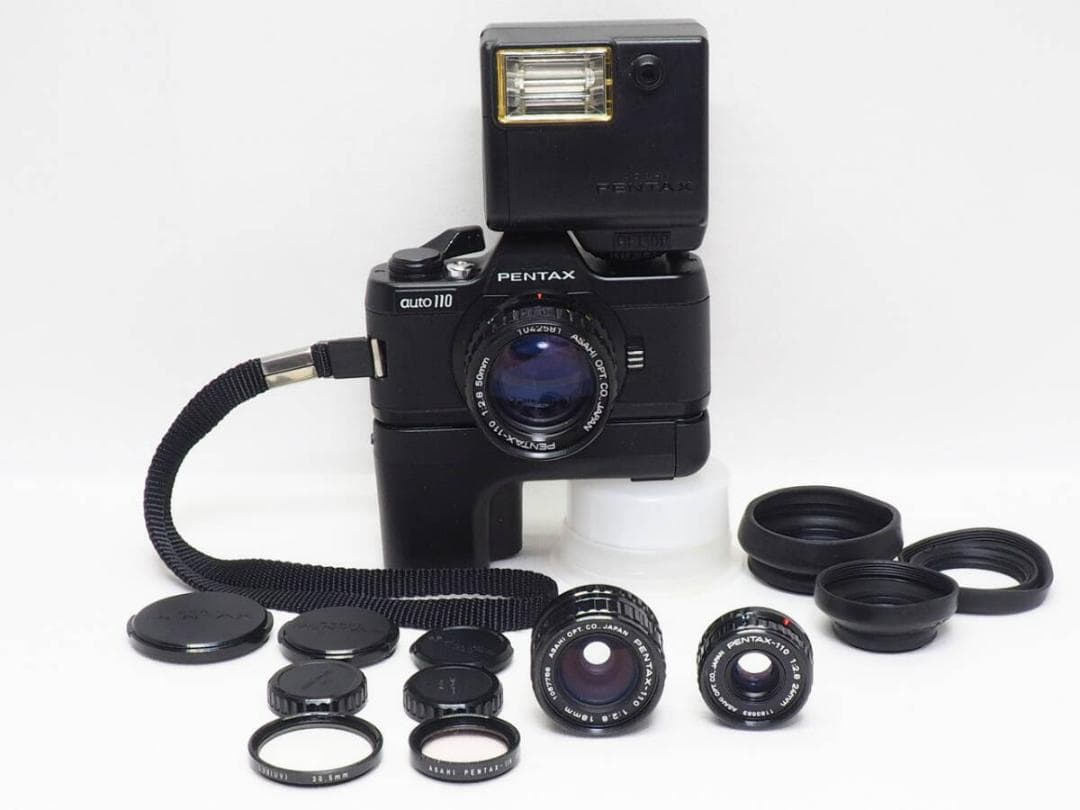 ■美品■ PENTAX AUTO110 トリプルレンズセット 良好 露出計稼働