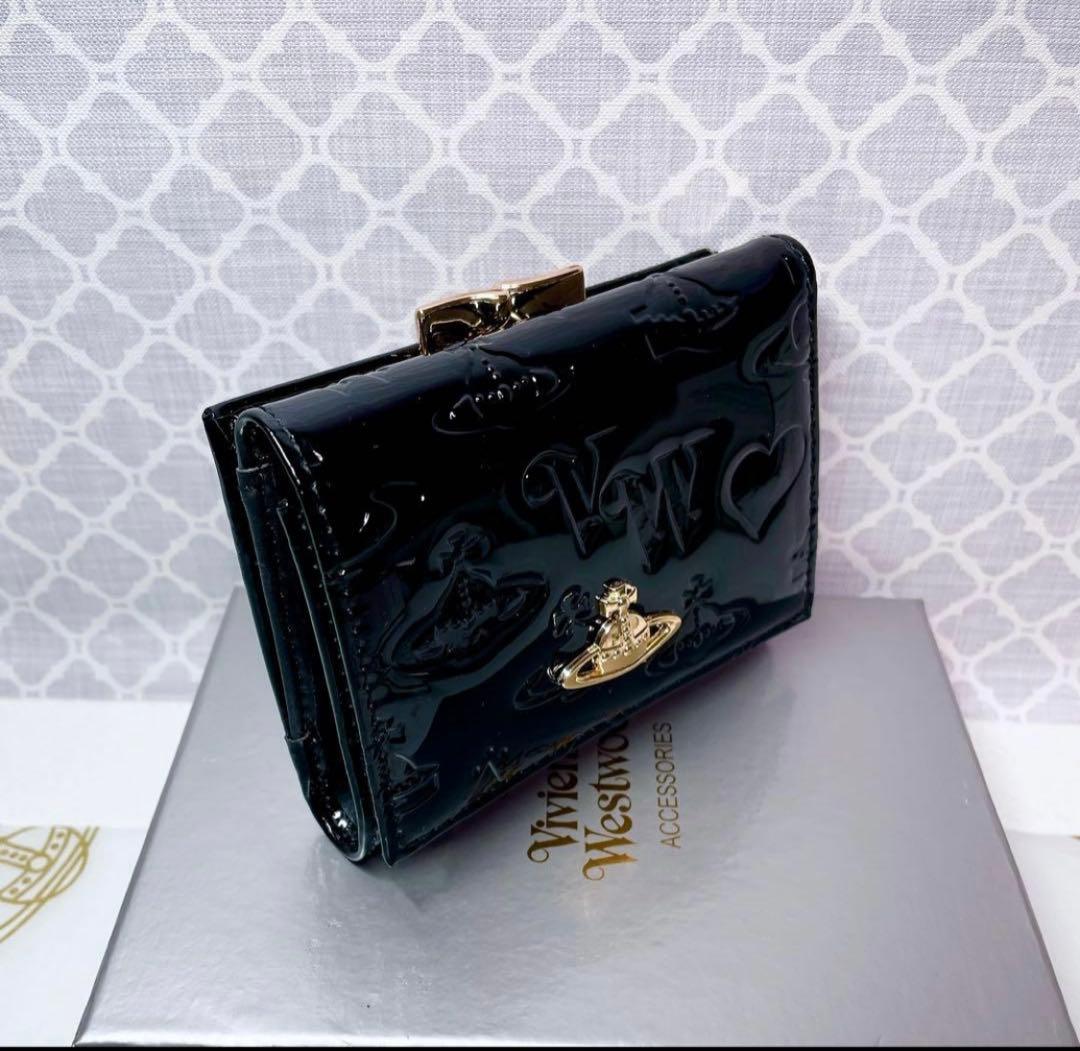 【大人気♡ショッパー付】新品 Vivienne Westwoodエナメル黒