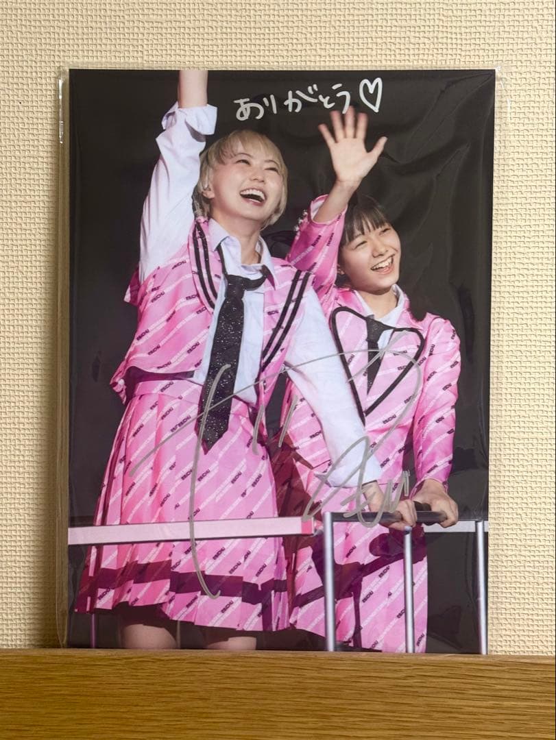 私立恵比寿中学　安本彩花　仲村悠菜　サイン入りパネル