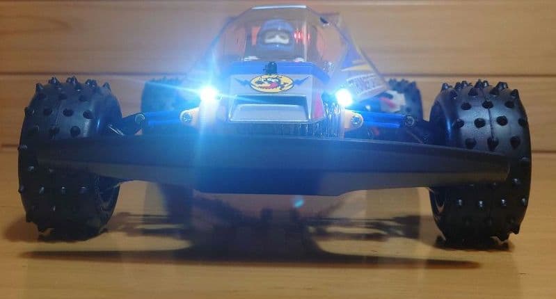 タミヤ電動RCカーNo.158サンダードラゴンLEDライト付プロポ…完成品セット