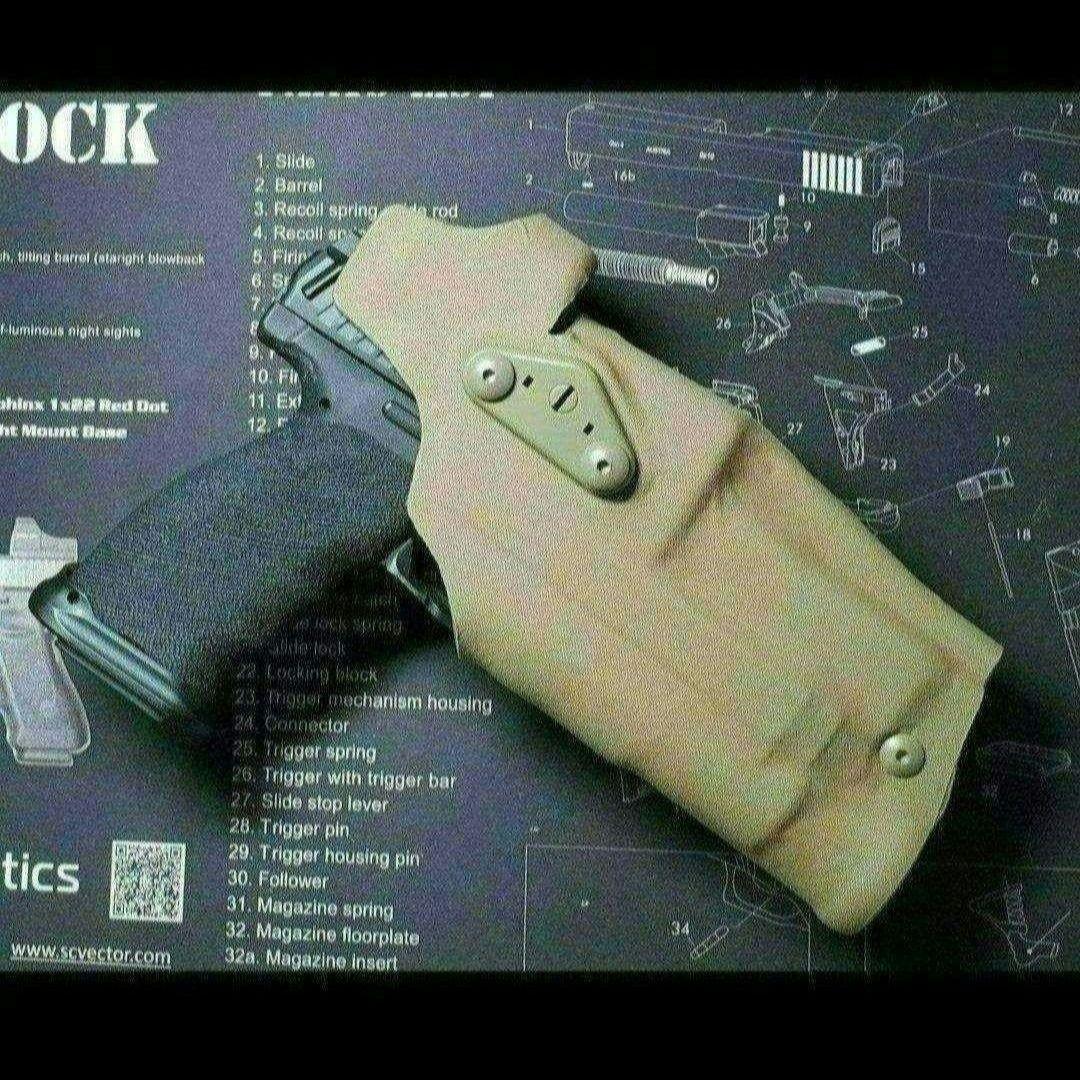 サファリランド　レプリカ　ホルスター　マットブラック　右用