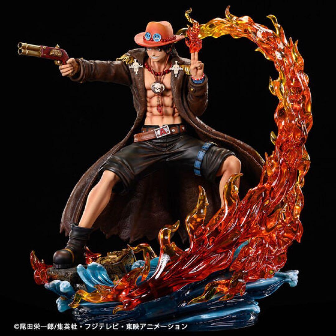 【新品】1/4 フィギュア　ワンピース　ログコレクション　エース