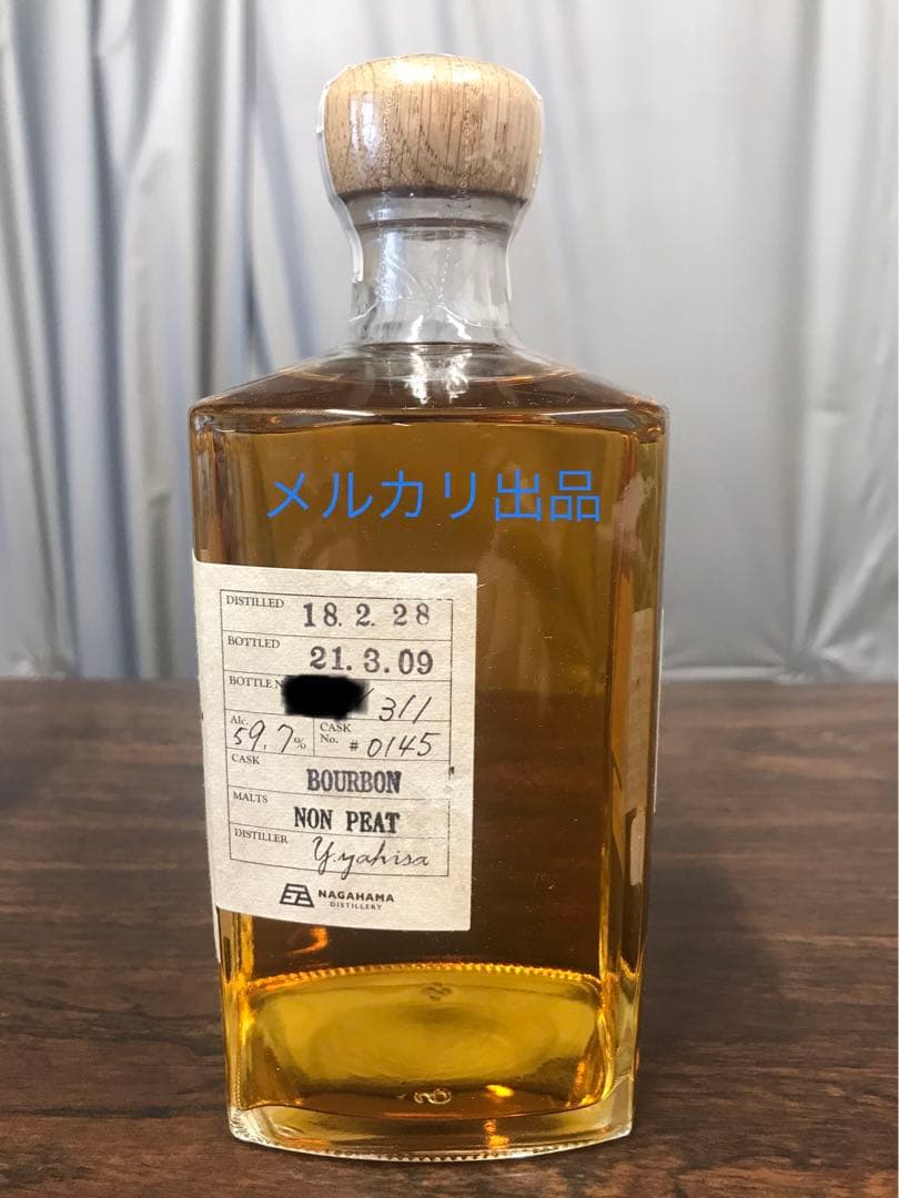 長濱　シングルモルト　バーボンカスク　500ml　1本　バッチ0145