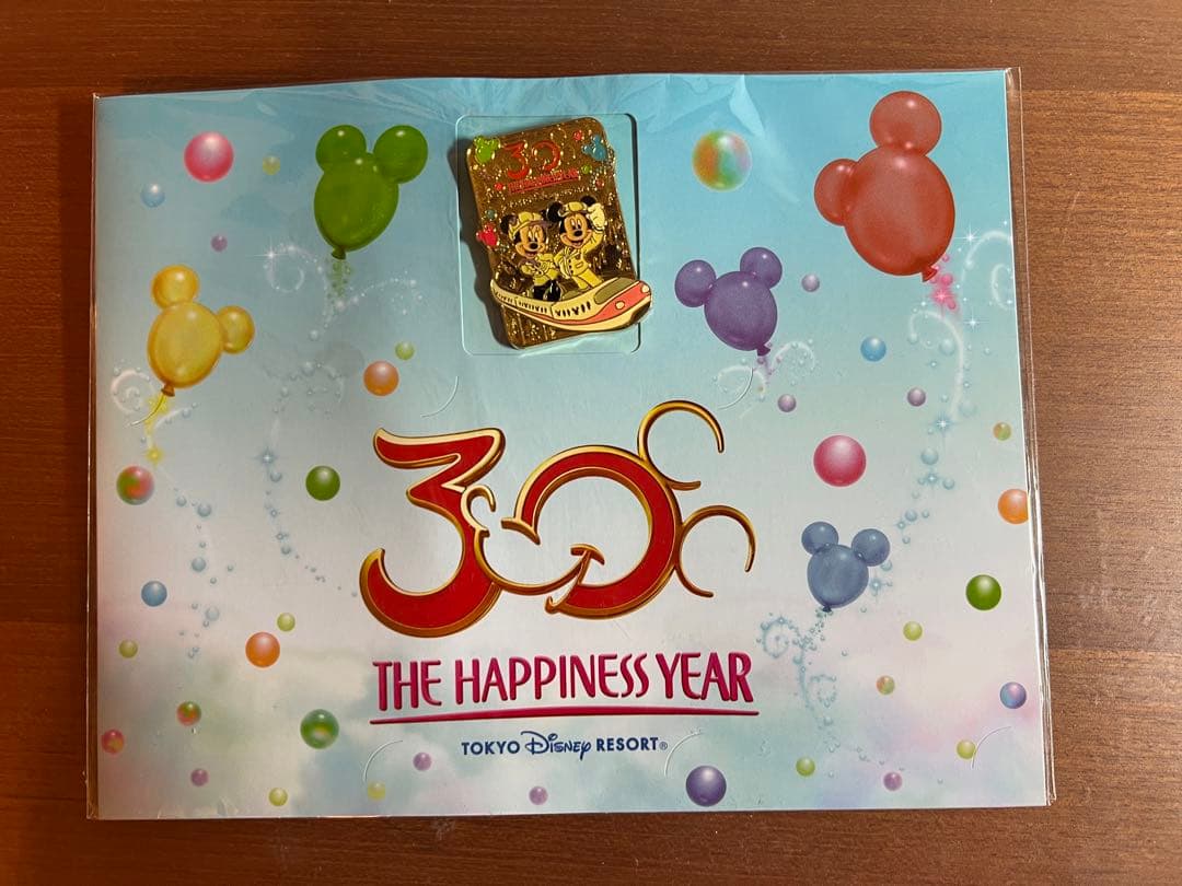 ディズニーリゾートラインTDR30周年記念ピンバッジ