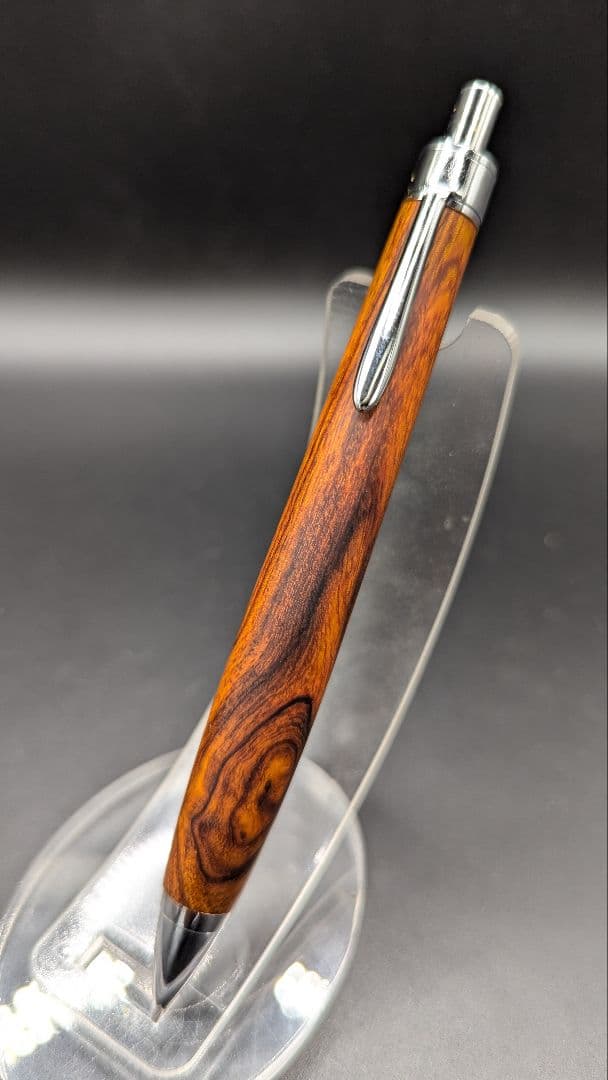 459ペン工房翌檜　デザートアイアンウッド瘤杢　木軸シャーペン　ボールペン