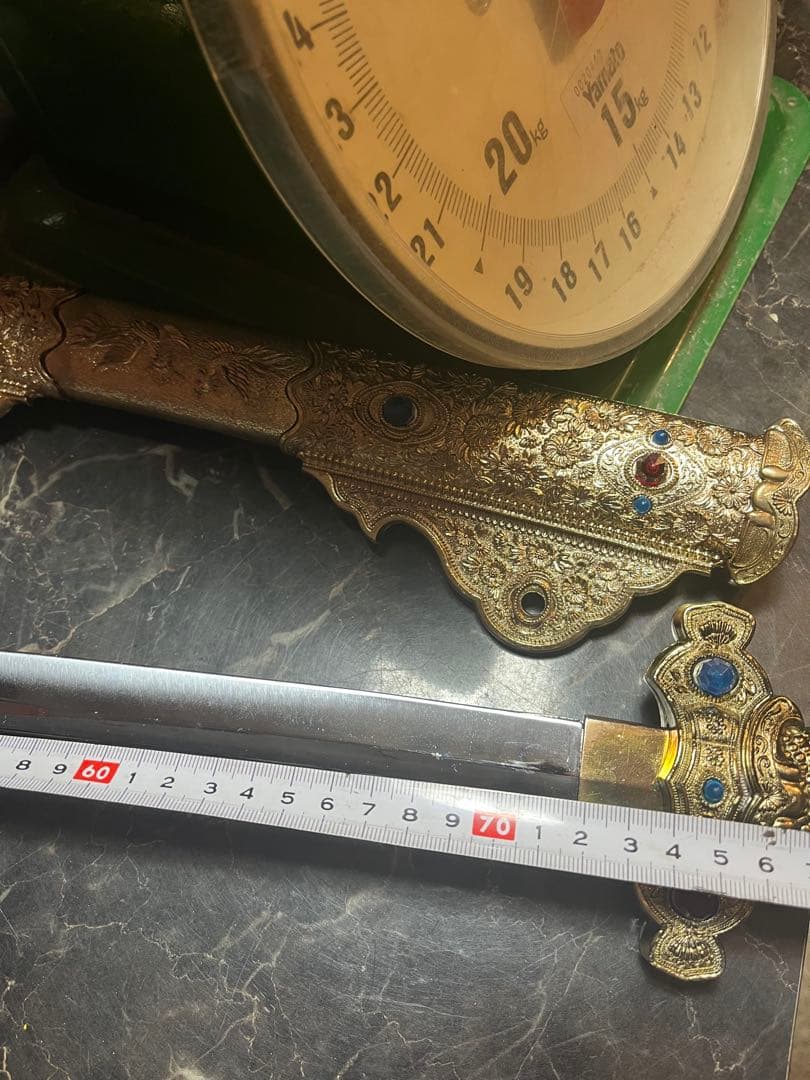 国宝梨地螺鈿金装飾剣、梨地螺鈿金装飾剣、模造刀、レプリカ、金メッキ