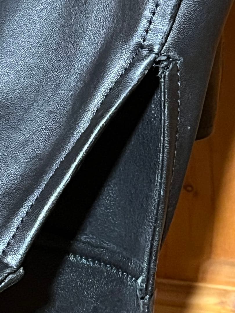 ラルフローレン パープルレーベル レザー ライダースジャケット