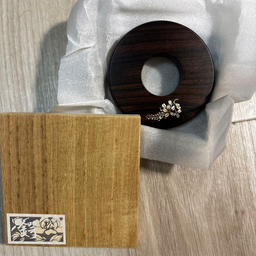 限定品　縞黒檀　剣道　鍔