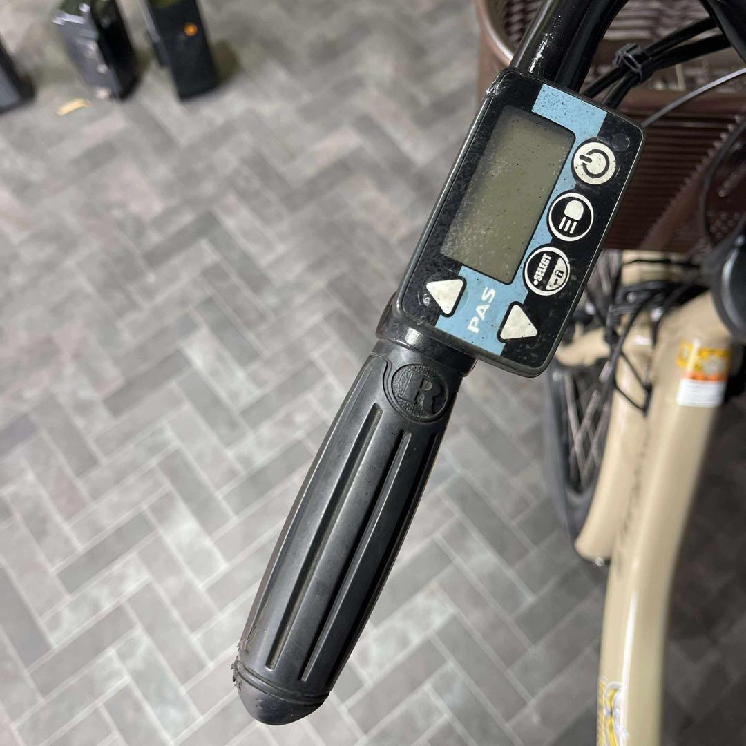 目通し 電動アシスト自転車 ベージュ シティタイプ