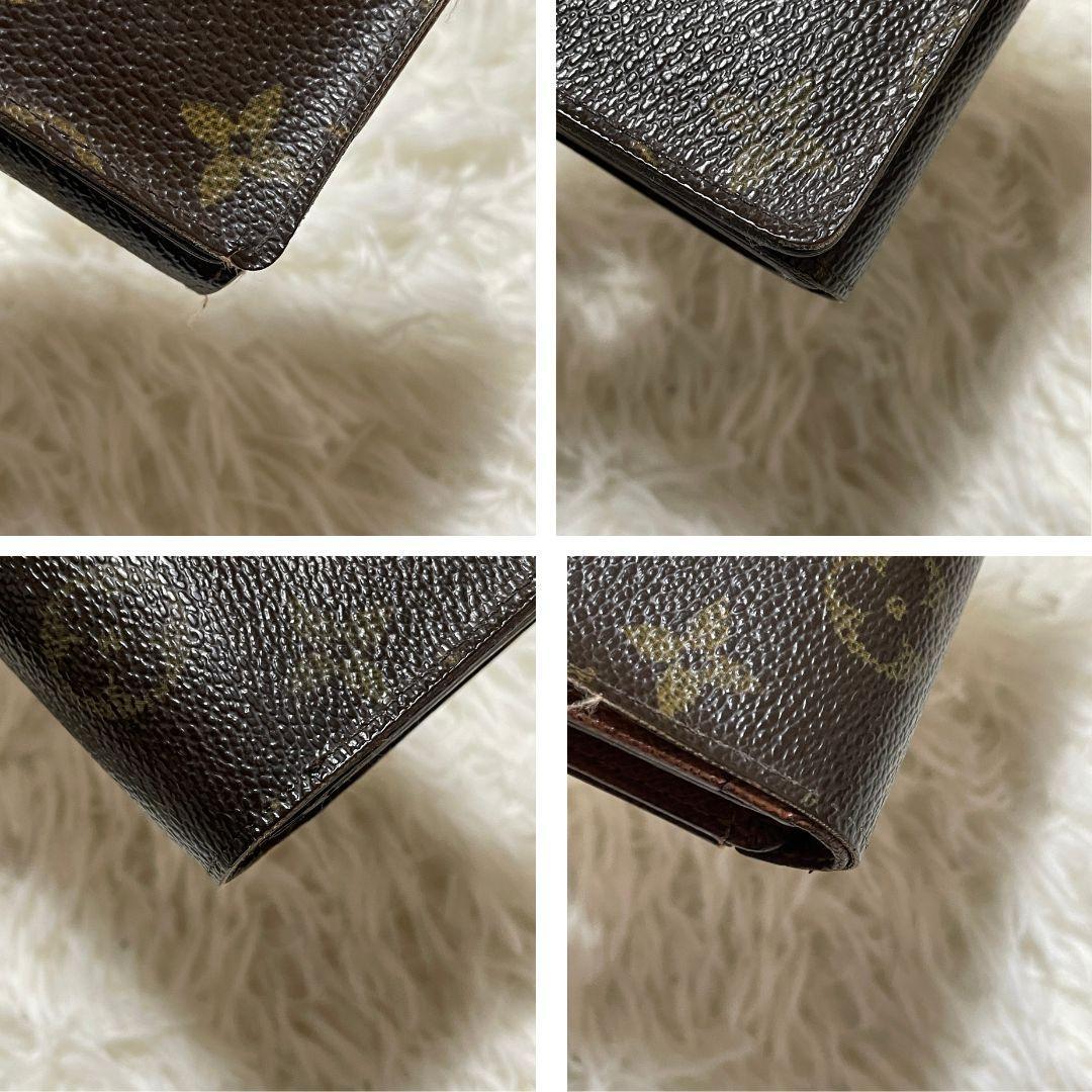 ルイヴィトン　ポルトモネビエトレゾール　折り財布　L字ジップ　モノグラム　PVC