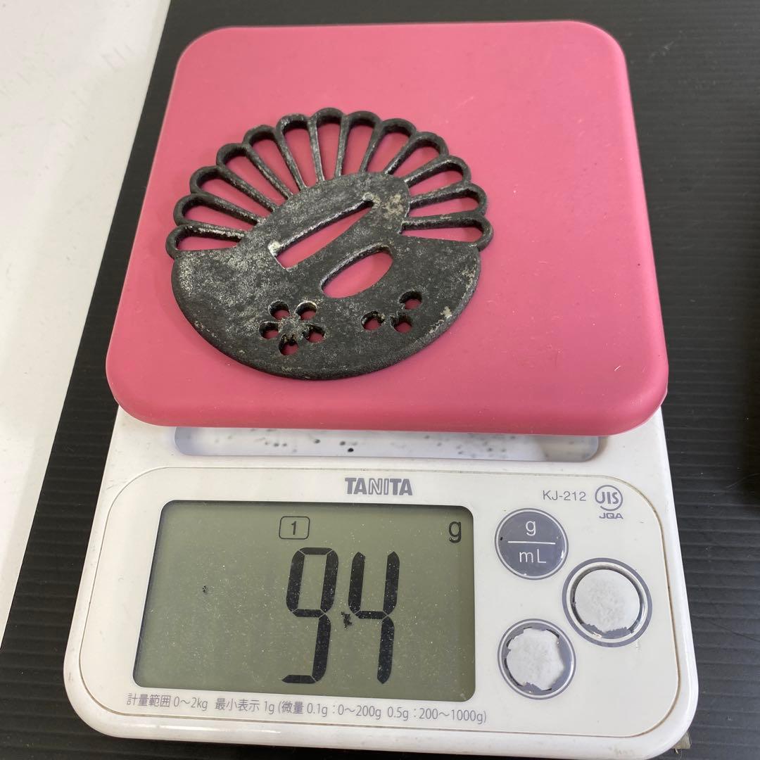 江戸時代　透かし鍔　94g 東さ7-1012☆2F