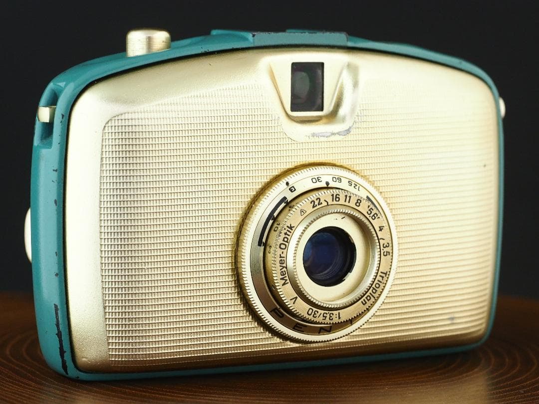 PENTI ハーフ判カメラ TRIOPLAN 3.5/30 ターコイズブルー