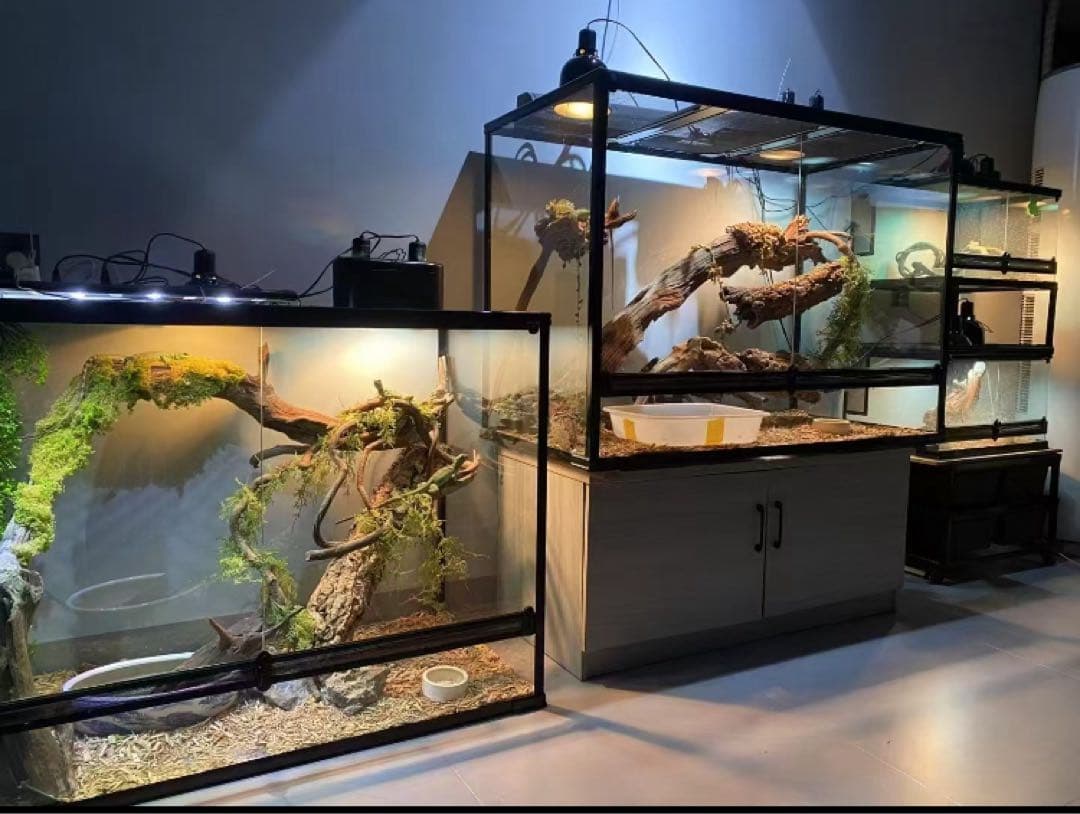 90x45x45cm爬虫類両生類飼育ケージ、組み立て式　ガラス飼育ケージ卸販売