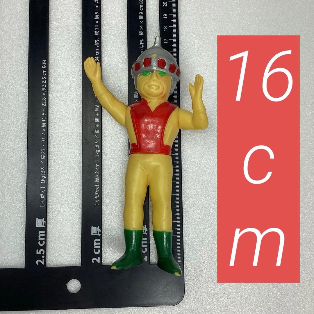 『当時モノ』 黄色いシルバー仮面 ソフビ