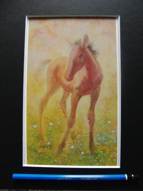 井上 耐子 【野の香里】 希少画集画、状態良好、新品高級額装付