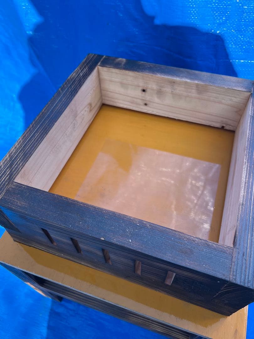 ニホンミツバチ　重箱式巣箱　営巣用巣箱3段　板厚3cm