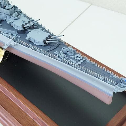 アメリカ海軍 戦艦ミズーリ 精密模型 フランクリン・ミント製 1/550