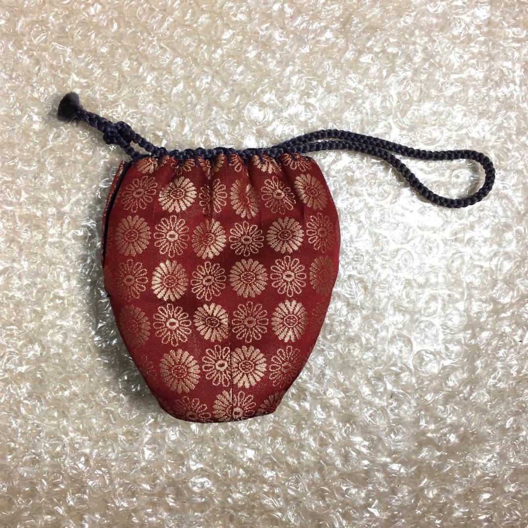 木村陶峰 肩衝茶入 火襷が見事な作品 美しく可愛い苺裂仕覆 無骨な共箱の文字