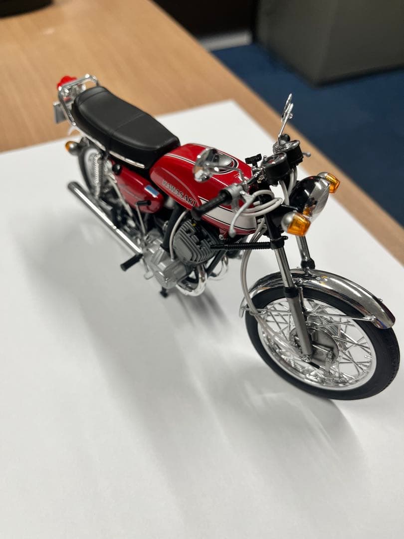 プラモデル　KAWASAKI MACH-Ⅲ レッドカラー　ハセガワ1/12