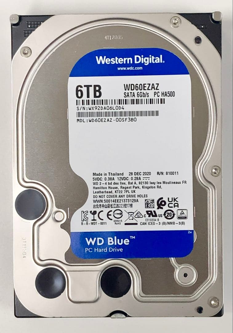 WD Blue 6TB 内蔵ハードディスクドライブ