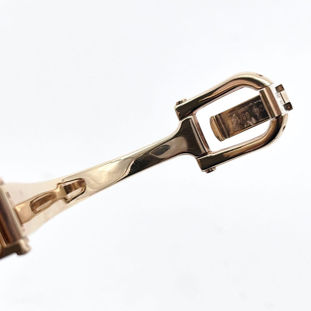 人気 GUCCI 1Pダイヤ ピンクGG柄 ゴールド 風防傷なし