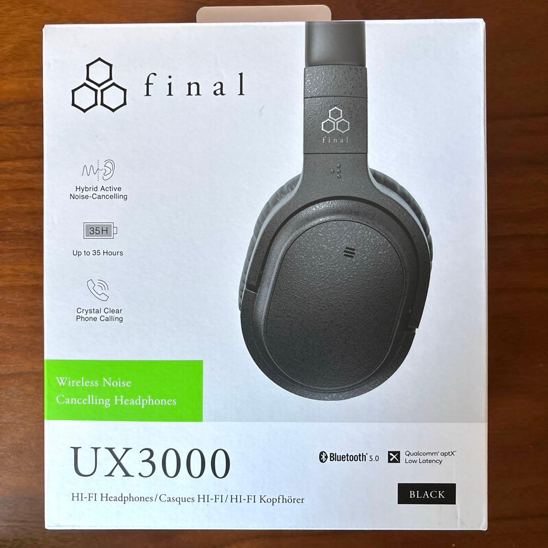 final ヘッドホン UX3000 ブルートゥース ノイズキャンセリング