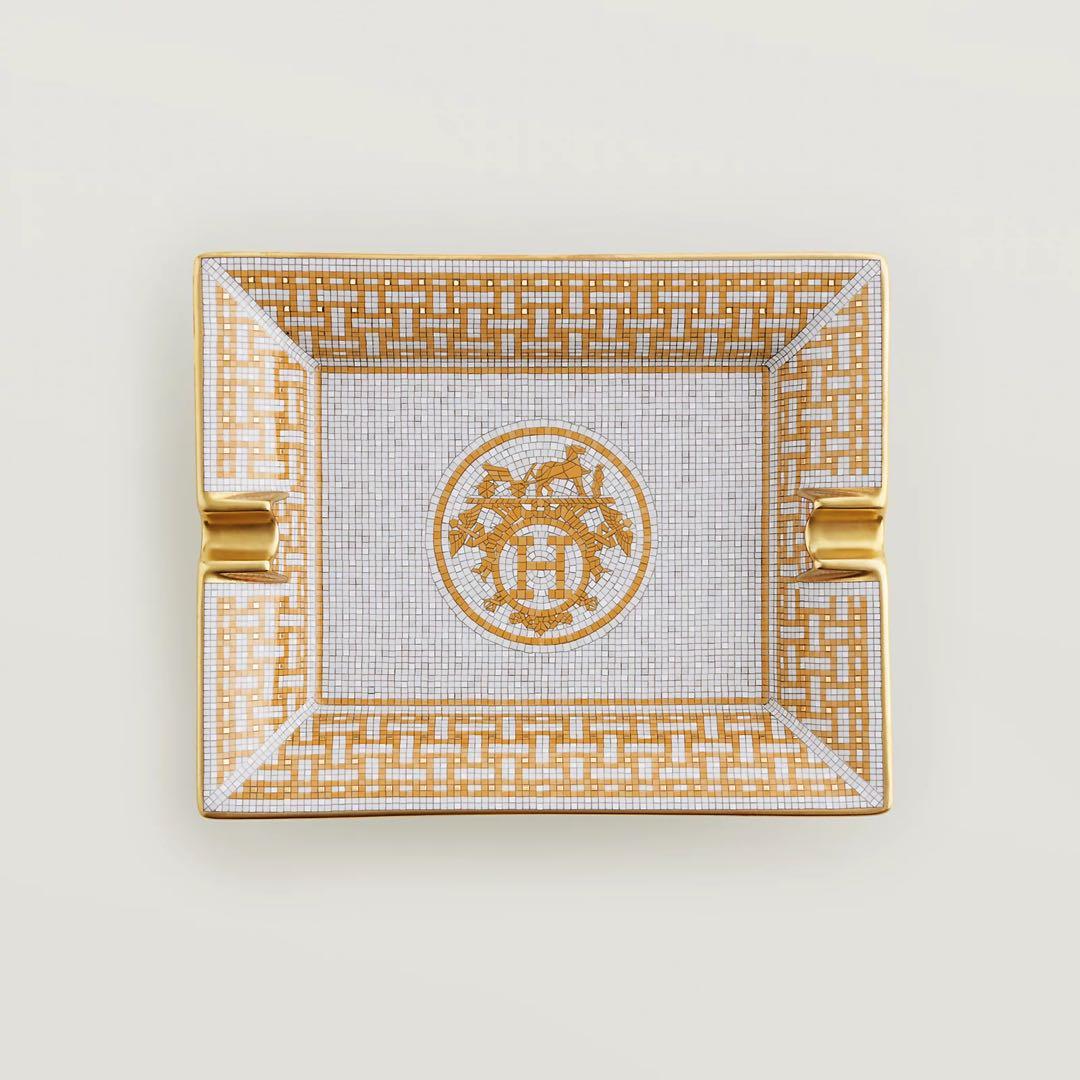 エルメス　H ermes 灰皿 〈モザイク 24〉 ゴールド 新品未使用品