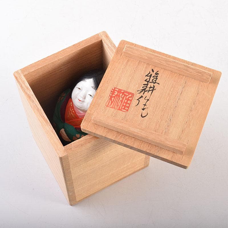 茶道具　京焼　北村雅耕作　お福　香合　共箱　V　8337