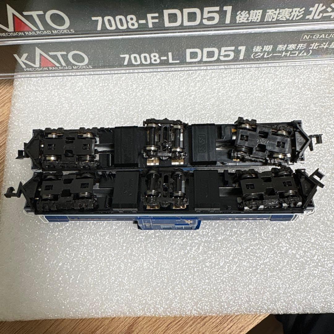 KATO￼ 7008-F.L DD51 北斗星色　重連セット