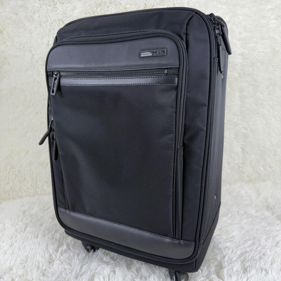【美品】ゼロハリバートン キャリーケース 4輪 ナイロン ブラック 機内持込可