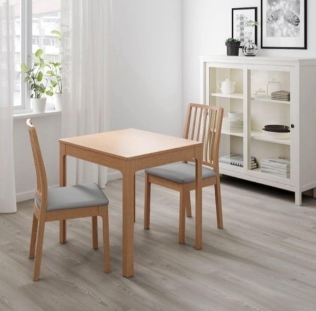 【美品★サイズ調整可能】ダイニングテーブル IKEA 2〜4人掛け