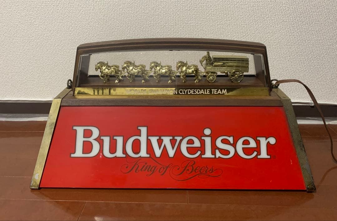 #98 バドワイザー ビリヤード ランプ ガレージ ビンテージ 希少