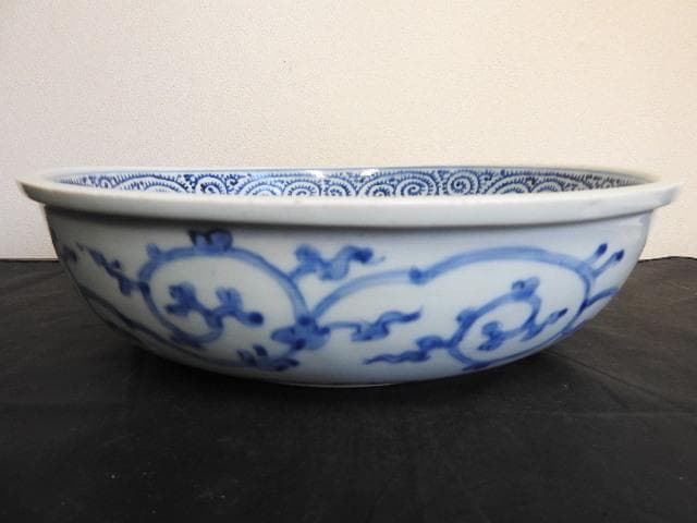 伊万里蛸唐草鉢　江戸時代　MA500