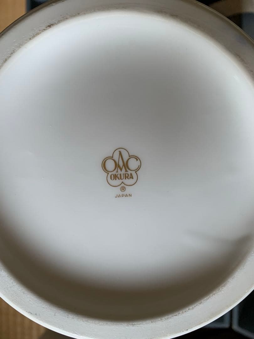 希少　大倉陶園　OKURA 高級　花瓶　正規品　フラワーベース　金彩　花　美品