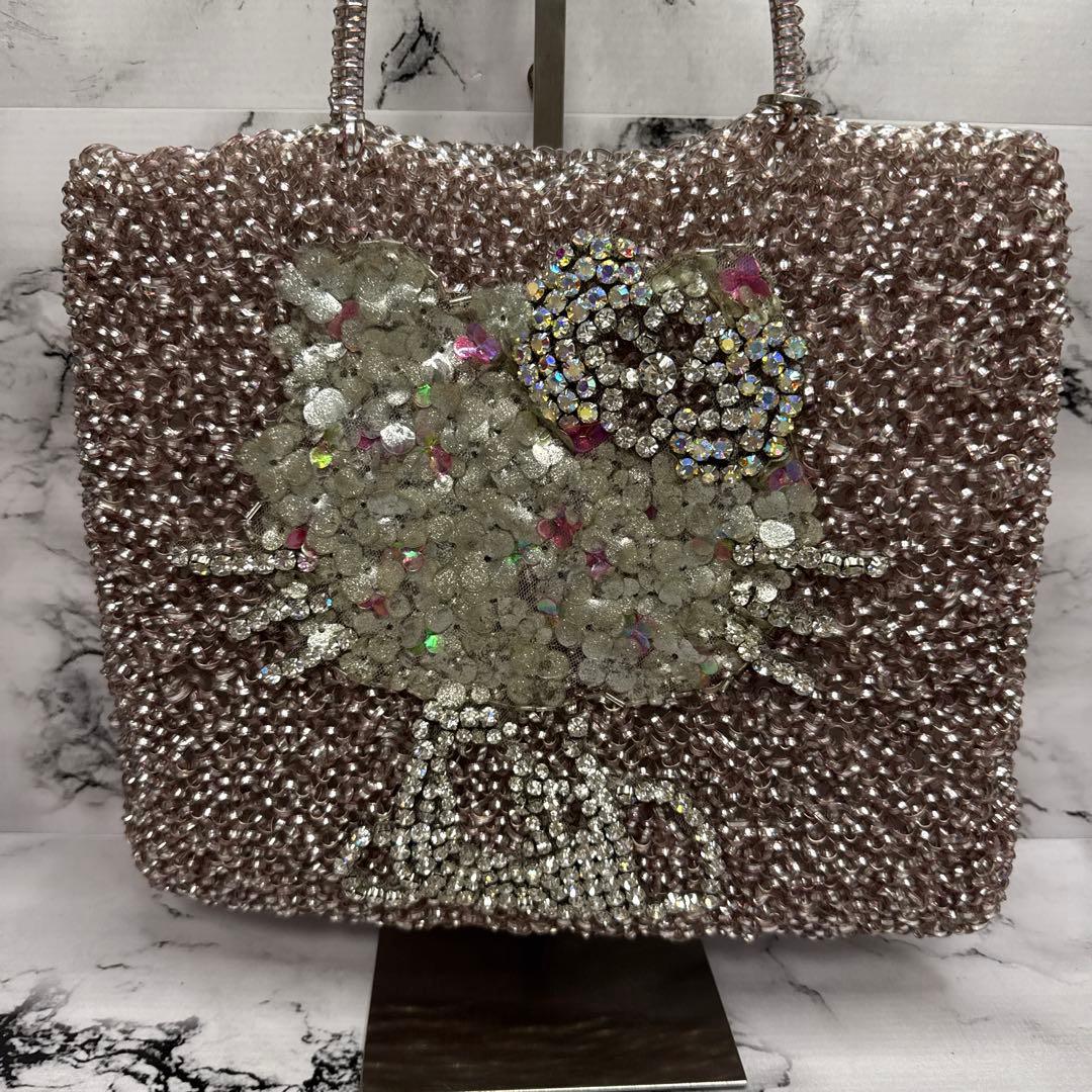 (美品)大人気、アンテプリマ、ワイヤーバッグ、人気コラボ、サンリオ、キティー