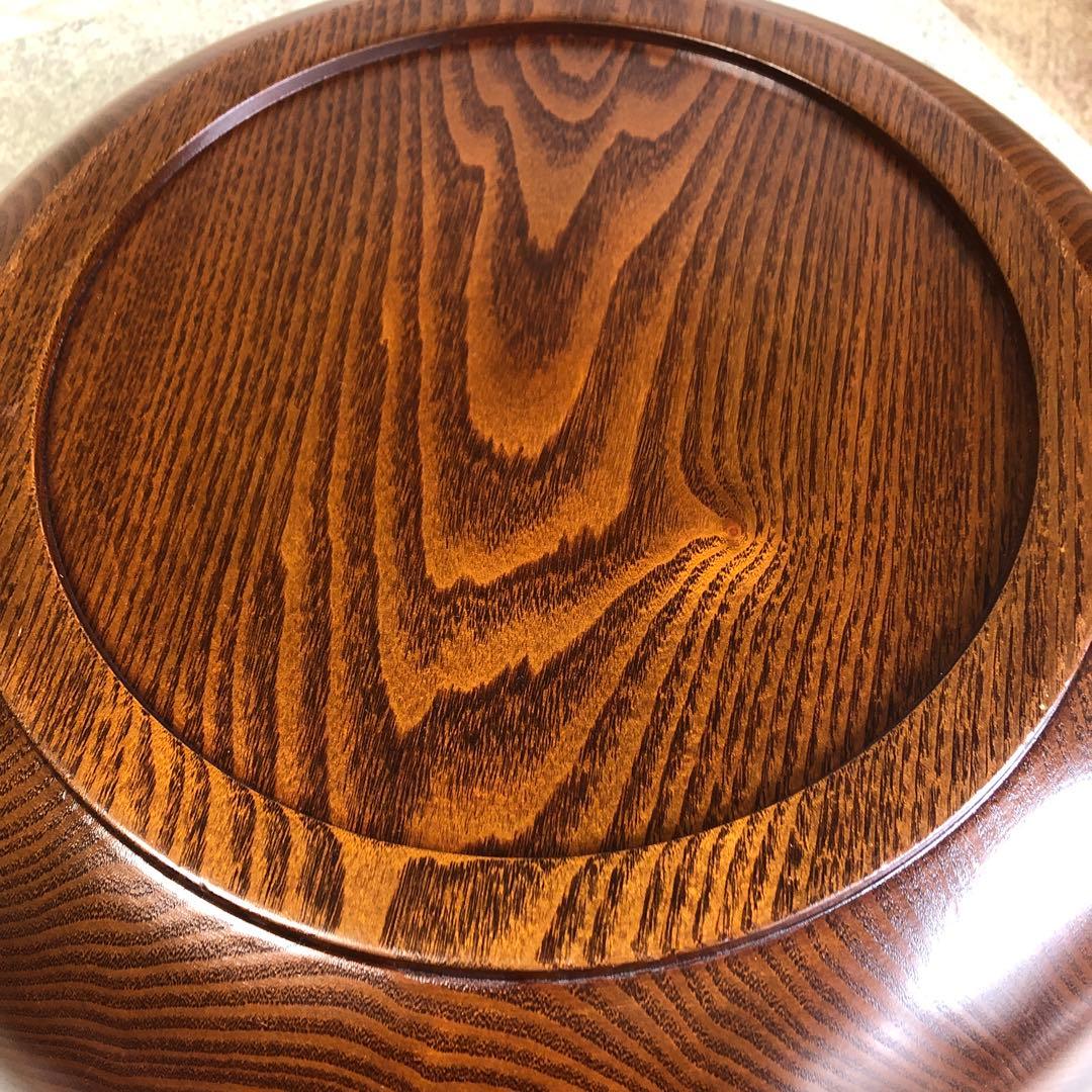 こね鉢　栗　くり抜き　天然木　そば打ち　口径約47㎝　大型　未使用品