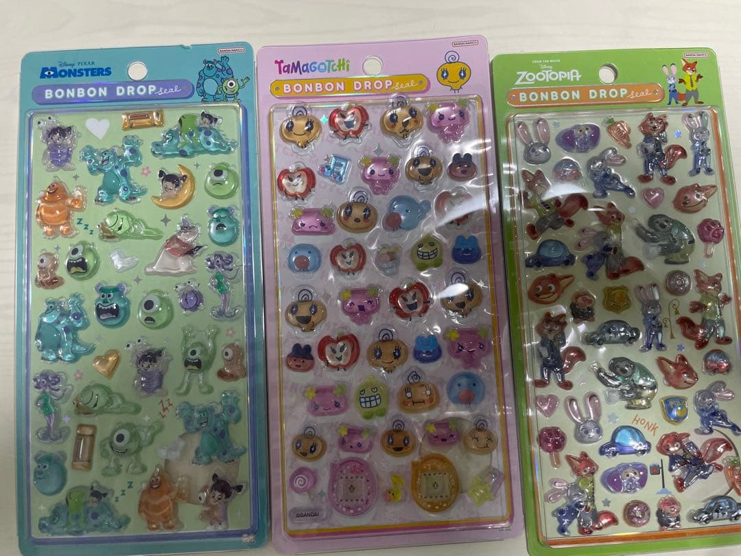 ボンボンドロップシール たまごっち ズートピア モンスターズインク