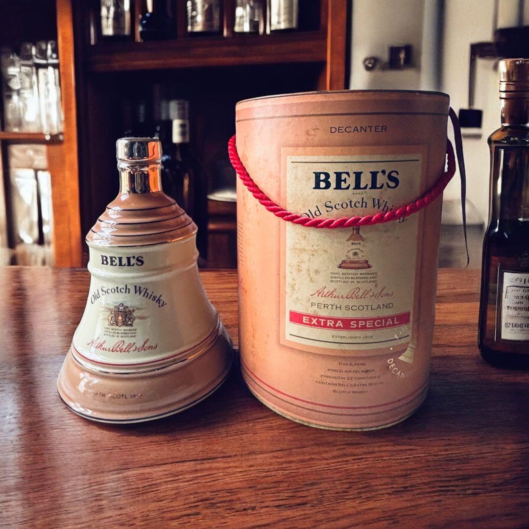 1970年代 BELLS ベルズ スコッチウィスキー ベル型陶器 未開栓 箱付