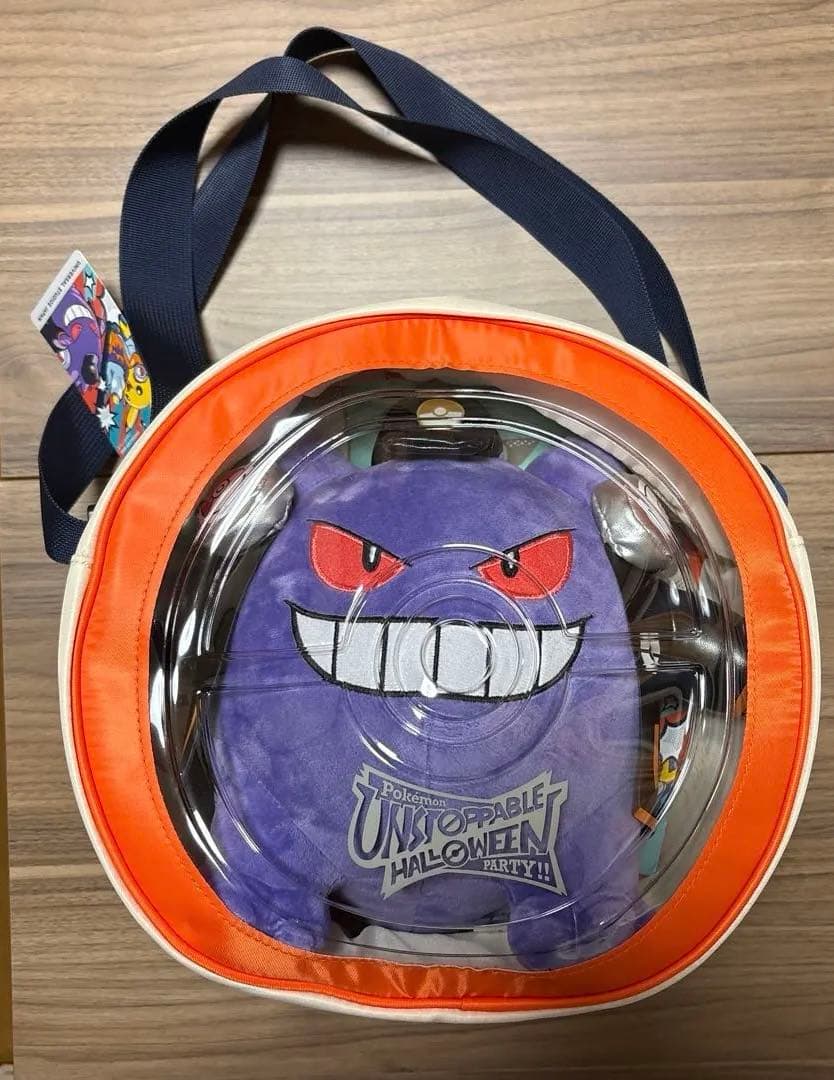 USJ ポケモン　ハロウィン　クリアショルダーバッグ&ゲンガーぬいぐるみ　セット