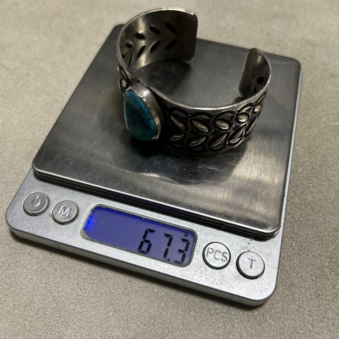 インディアンジュエリー　ターコイズ　ハーマンスミス　バングル