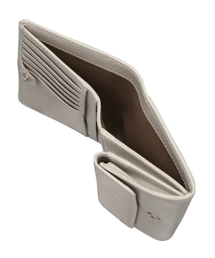 新品♥【センプレ】二つ折り財布カンパリレザーウォレット本革ヒロフHIROFU