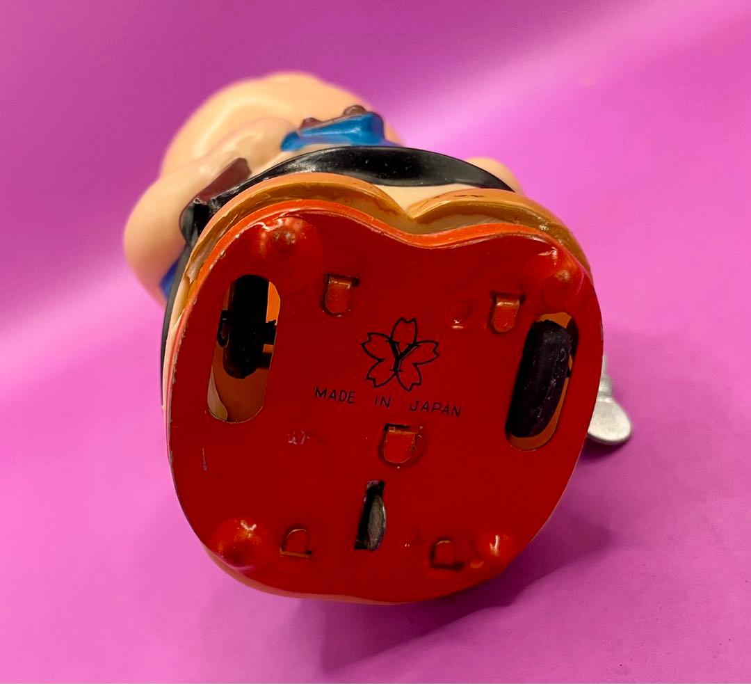 虫プロ悟空の大冒険 猪八戒 ゼンマイ走行ソフビ人形デッドストック未使用箱入米澤