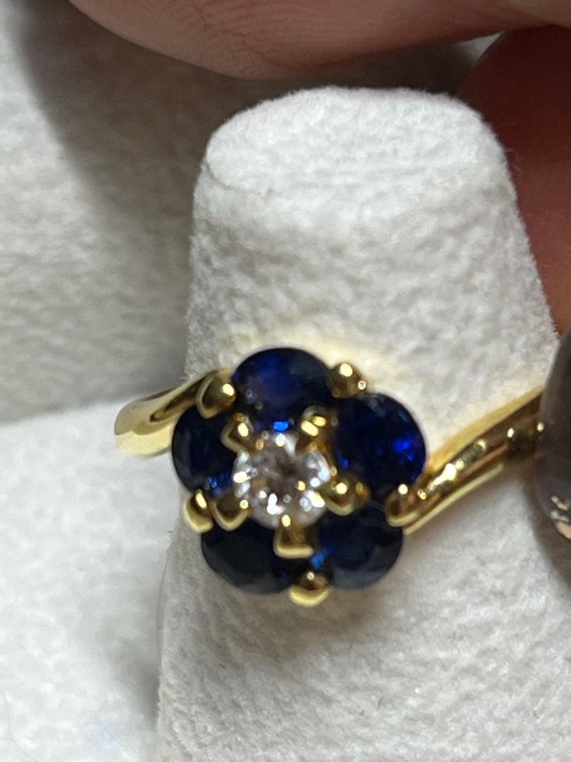 エステール　ESTELLE サファイア ダイヤモンド　リング