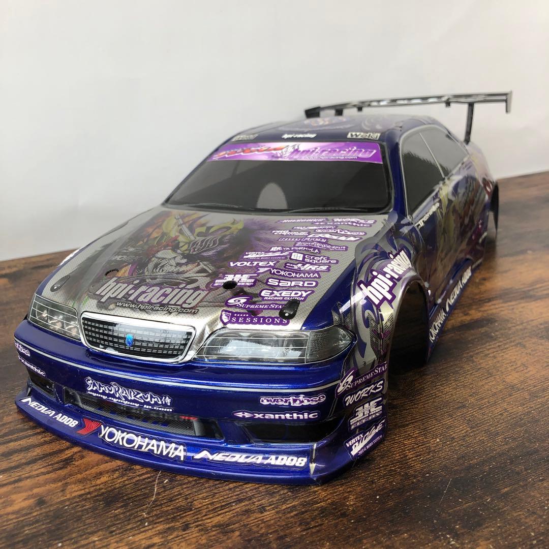 hpi トヨタ マーク2 1/10 ボディのみ リアウイング付