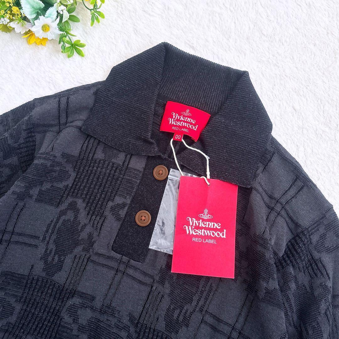 《新品》 Vivienne Westwood オーブ柄 ニット ポロシャツ 00