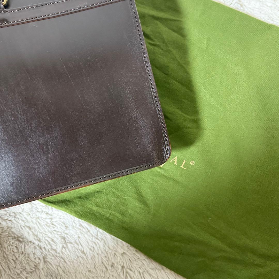 ⭐️未使用級⭐️ GLEN ブリーフケース　ブライドルレザー　ブラウン