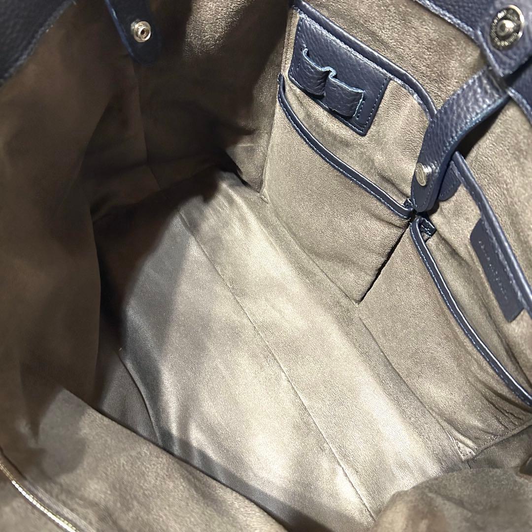 【専用ページ】未使用級　PELLE MORBIDA ビジネストートバッグネイビー