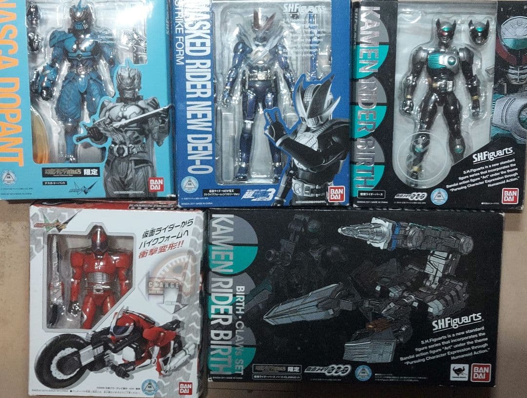 s.h.figuarts 仮面ライダー まとめて ５点セット開封品(要内容確認)